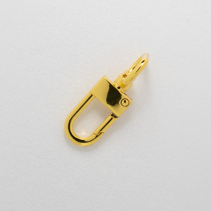 Gilt dog clip on white background