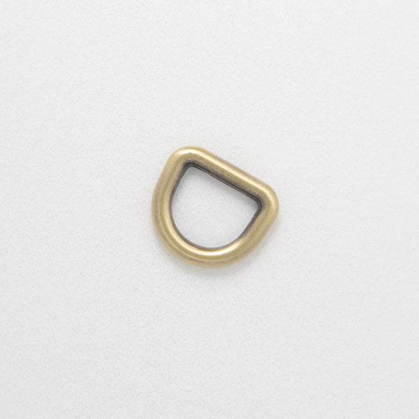 16mm Antique Brass D-Ring (Pack of 10)