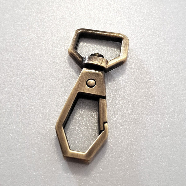16mm Antique Brass Dog Clip (Pack of 10)