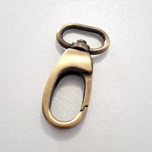19mm Antique Brass Dog Clip (Pack of 10)