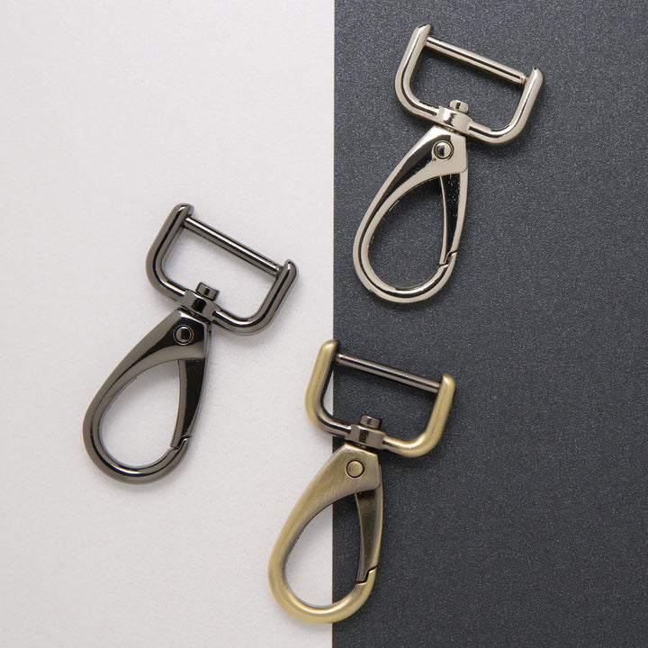 20mm trigger hooks in nickel, gun metal and antique brass