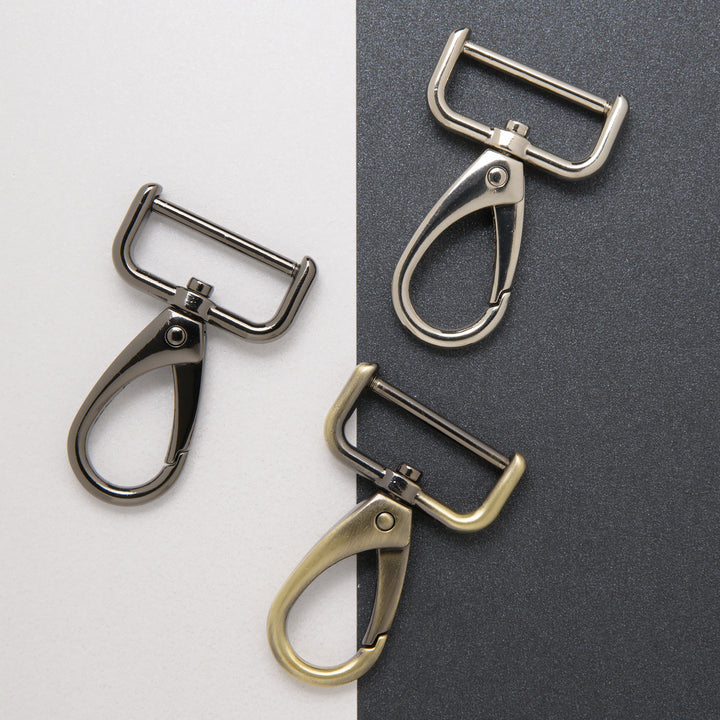 25mm trigger hooks in nickel, antique brass and gun metal