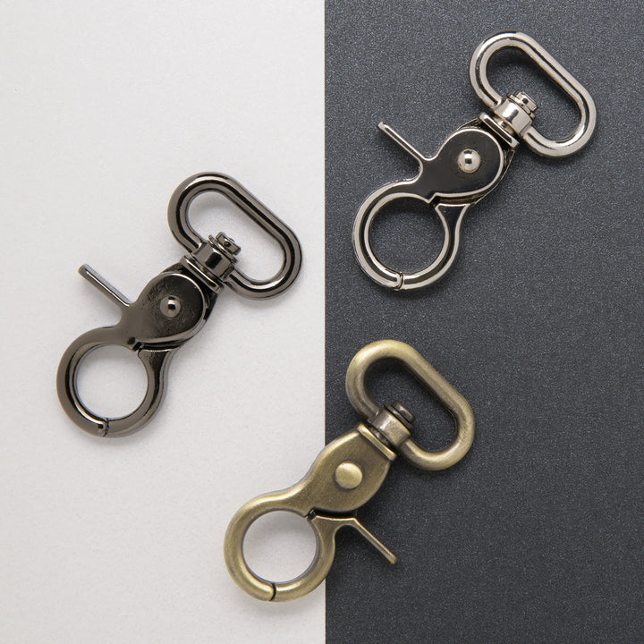20mm trigger hook, nickel, gun metal and antique brass