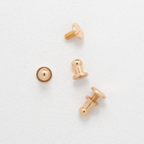 8*6mm Light Gilt Holster Stud (Pack of 10)