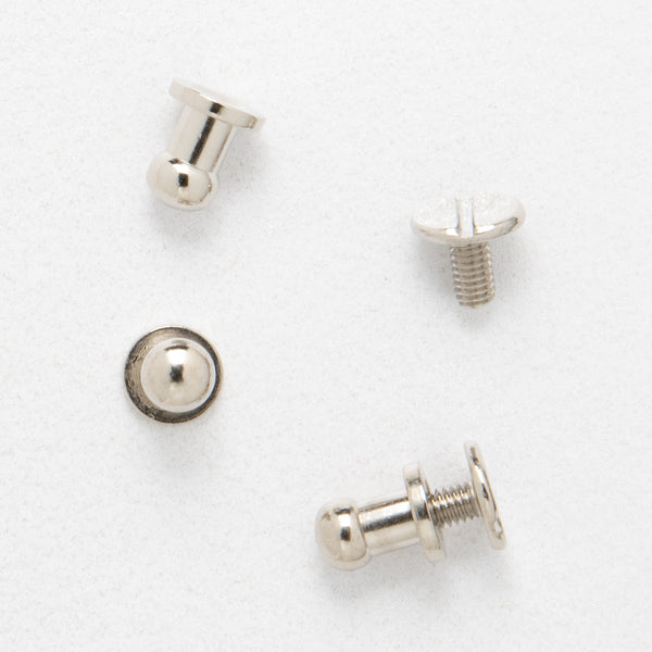 8*6mm Nickle Holster Stud (Pack of 10)