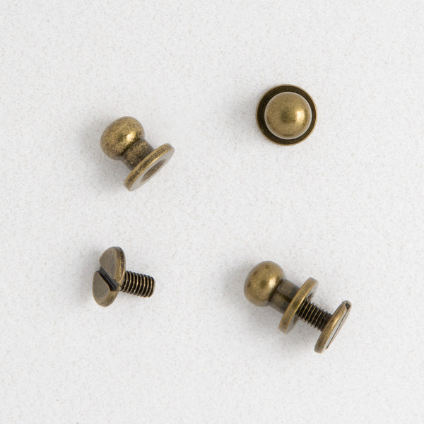 7*5mm Antique Brass Holster Stud (Pack of 10)