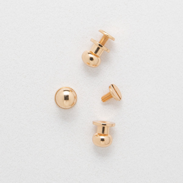 9*8mm Light Gilt Holster Stud (Pack of 10)