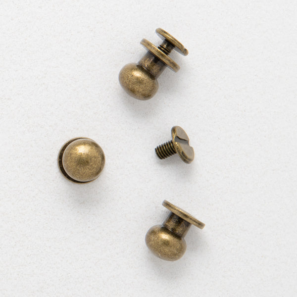 9*8mm Antique Brass Holster Stud (Pack of 10)
