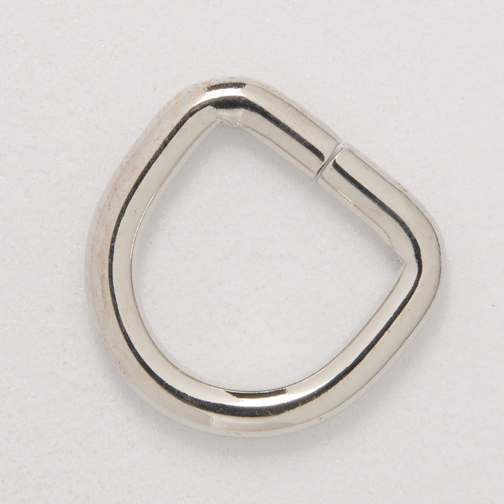 20mm unwelded nickel d-ring