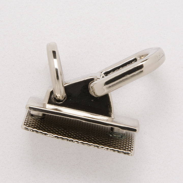 side view of nickel double handle holder