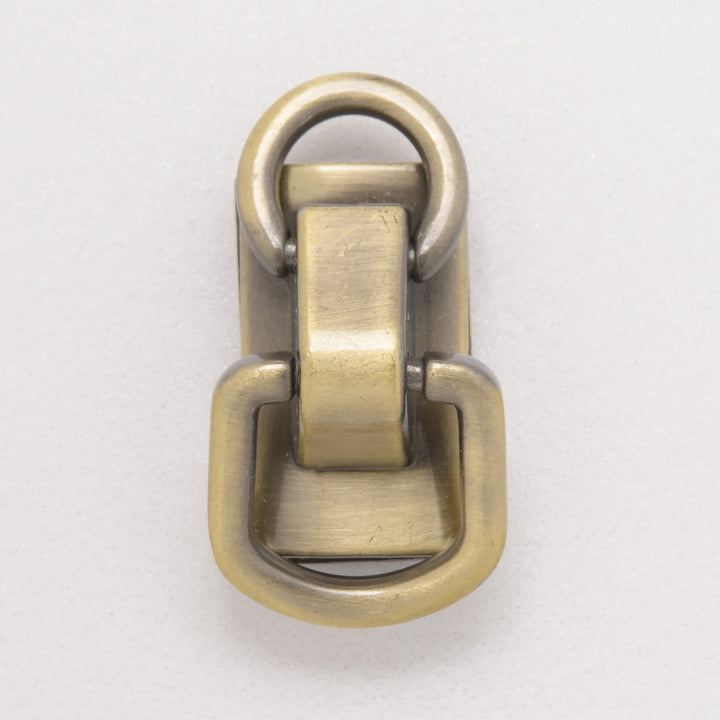 Antique brass double handle holder