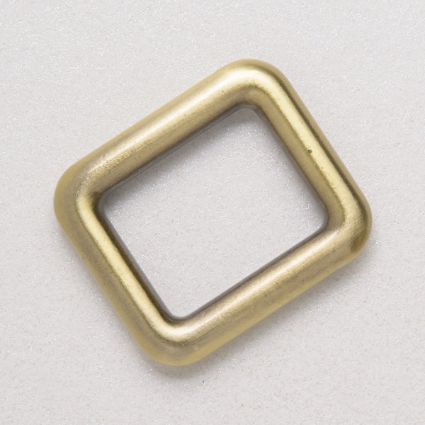 20mm antique brass square ring