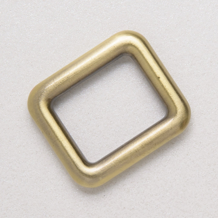 20mm antique brass square ring