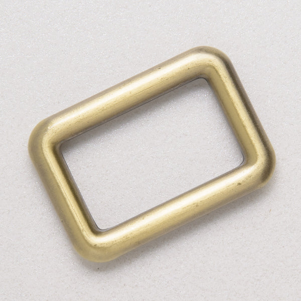 25mm Antique Brass square ring