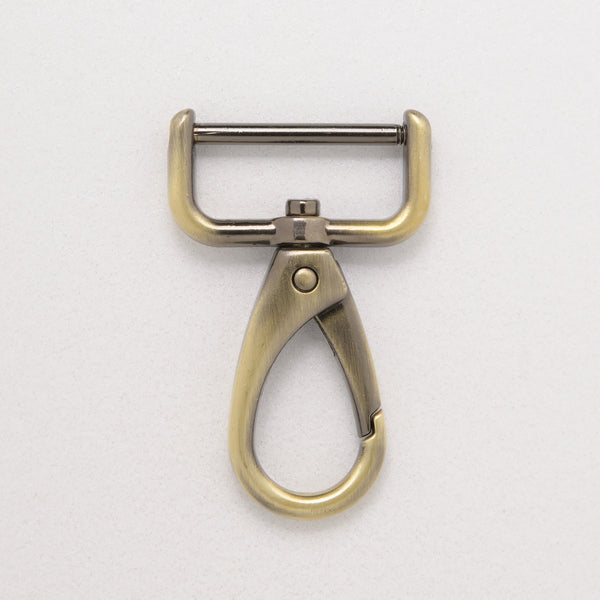 25mm antique brass trigger hook