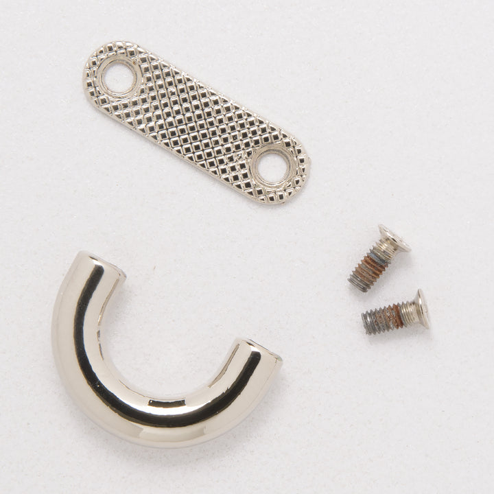 26.8mm nickel handle holder showing the backing plate and screws