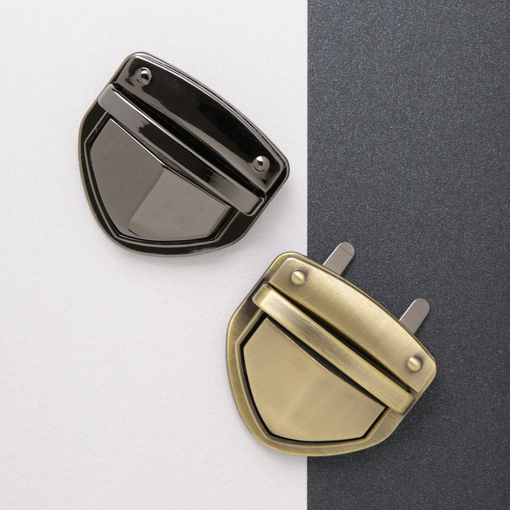 42mm tuck locks in gun metal and antique brass
