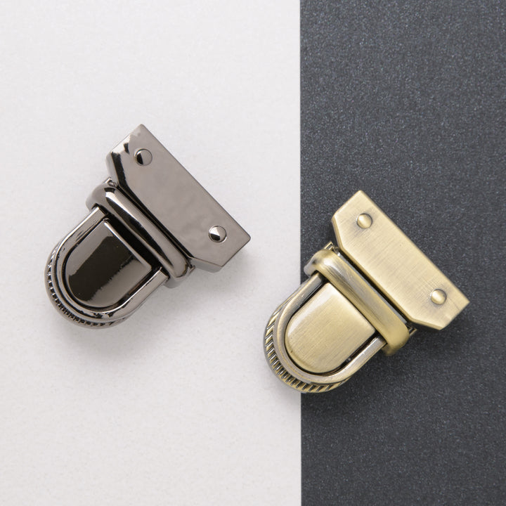 28.5mm tuck lock in nickel and antique brass