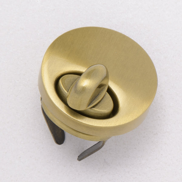 25mm antique brass turn lock