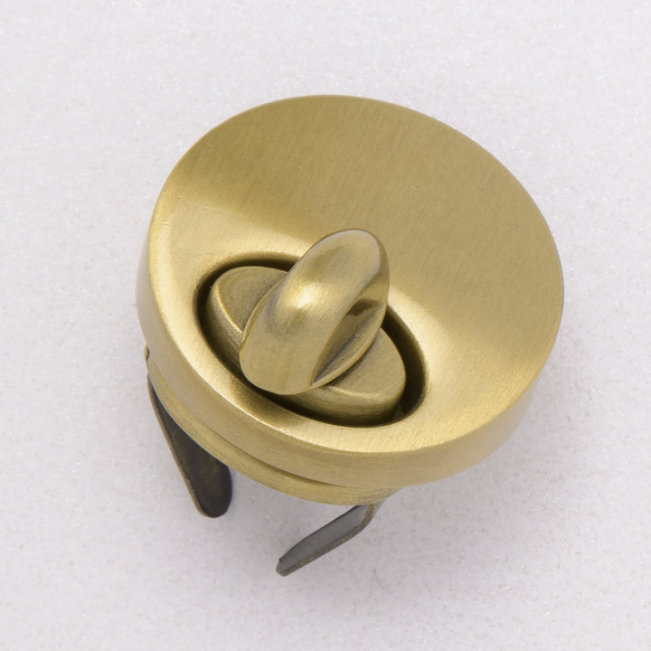 25mm antique brass turn lock