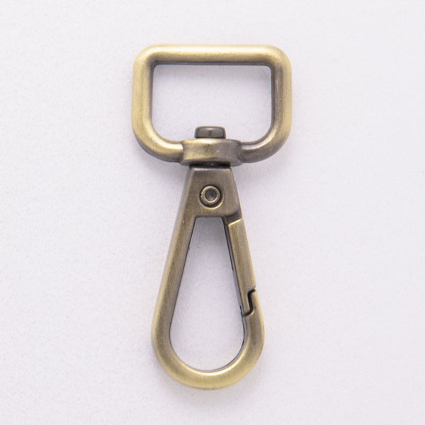 16.5mm Antique Brass Dog Clip (Pack of 10)