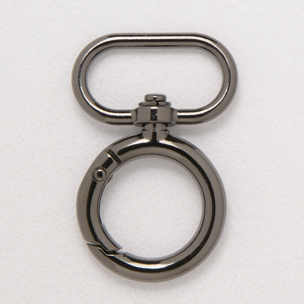 Gun metal swivel trigger hook